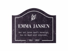 Gedenksteen Hardsteen met bolling