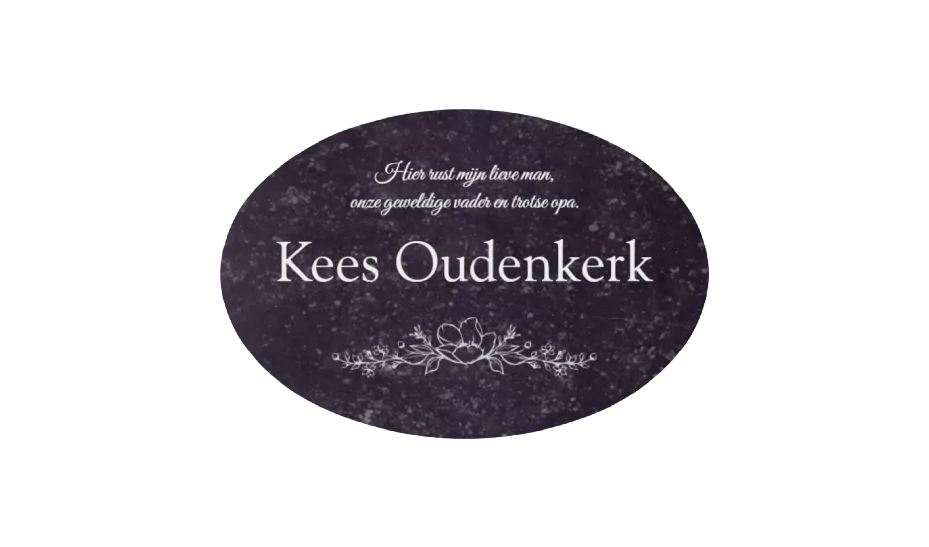 Gedenksteen Ovaal - Afbeelding 7