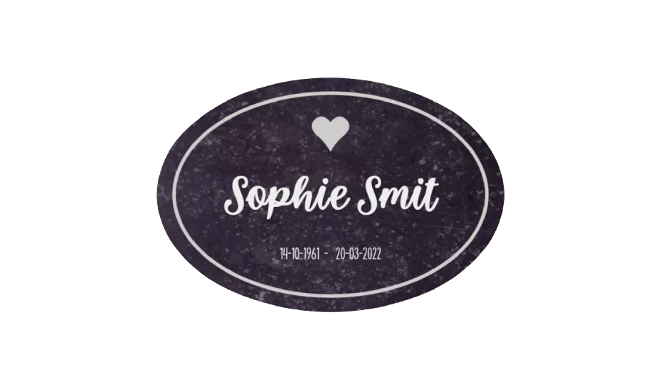 Gedenksteen Ovaal - Afbeelding 4