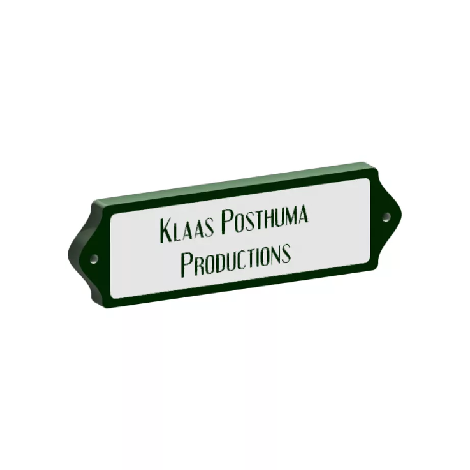 Klassiek gelaagd naambord Retro look- 170×50 mm. (art. 502) - Afbeelding 4