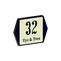 Retro look Naambord – 135×100 mm. (art. 503)