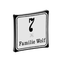 Familienaambord Retro look – 200×200 mm. (art. 518)