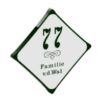 Klassiek gelaagd kunststof naamplaat – 200×200 mm. (art. 519)