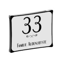 Naambordjes voordeur Klassiek- 250×200 mm. (art. 523)