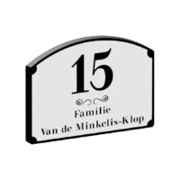 Gelaagd kunststoffen gevelplaat Retro look- 250×180 mm. (art. 525)