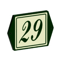 Huisnummer Retro look – 170×120 mm. (art. 534)