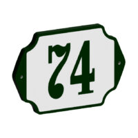 Retro look nummerbord – 180×125 mm. (art. 535)