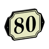 Klassiek huisnummerbord gelaagd- 180×125 mm (art. 536)