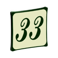 Nostalgisch nummerbord – 200×200 mm. (art. 541)