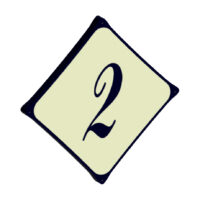 Retro look huisnummer – 200×200 mm. (art. 543)