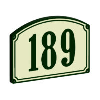 3D Retro look Huisnummerbord – 250×180 mm (art. 546)