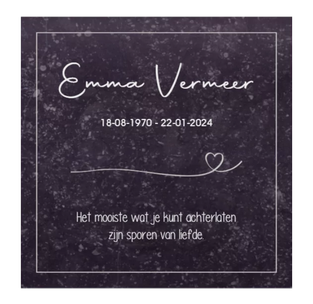 Gedenksteen Vierkant - Afbeelding 4