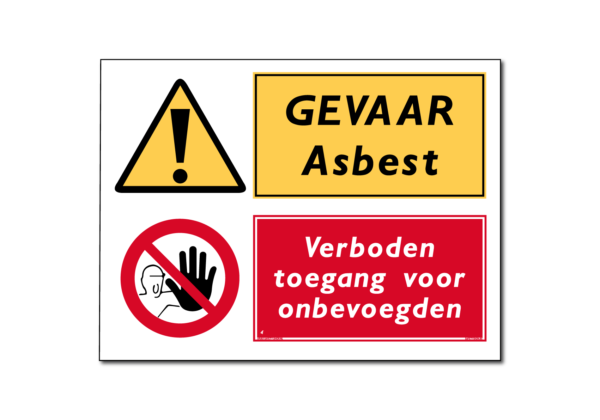 Asbest verboden toegang