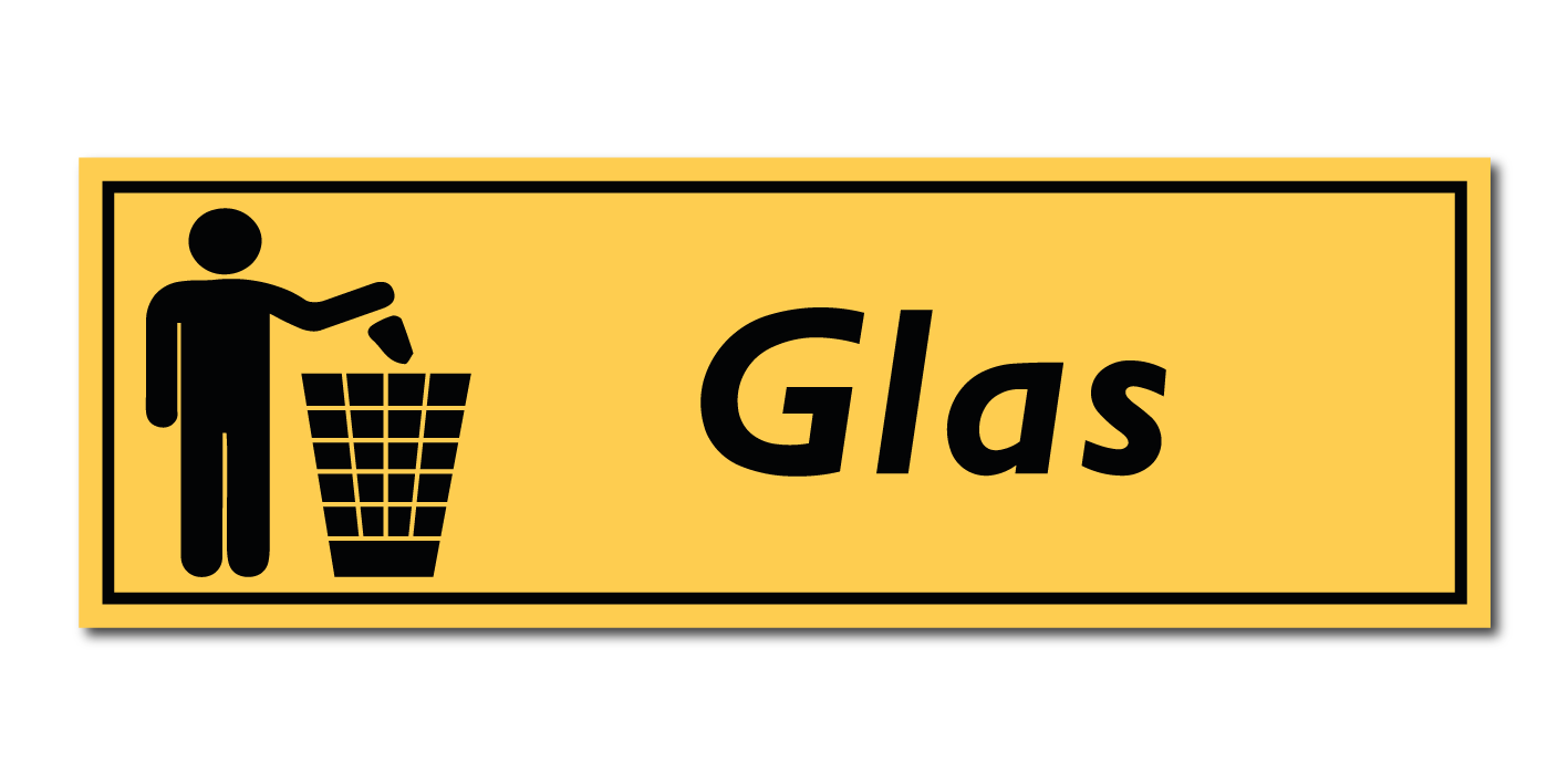 Glas scheiden sticker of bord (DGE66)