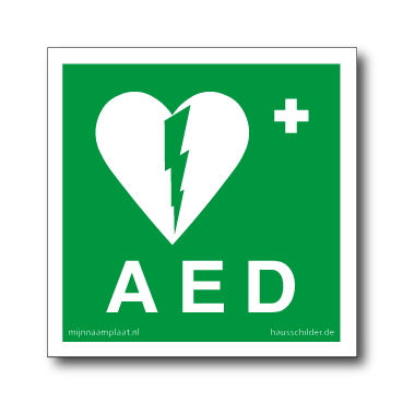AED sticker