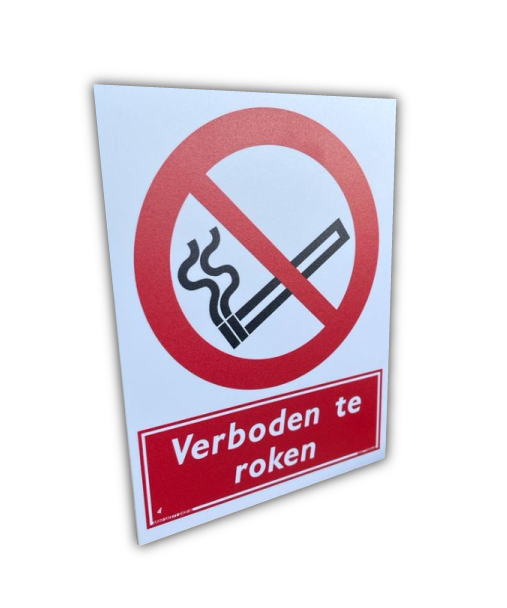verboden te roken sticker