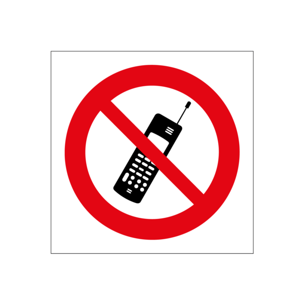 mobiele telefoons verboden
