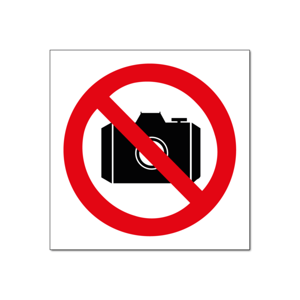 verboden foto's te maken