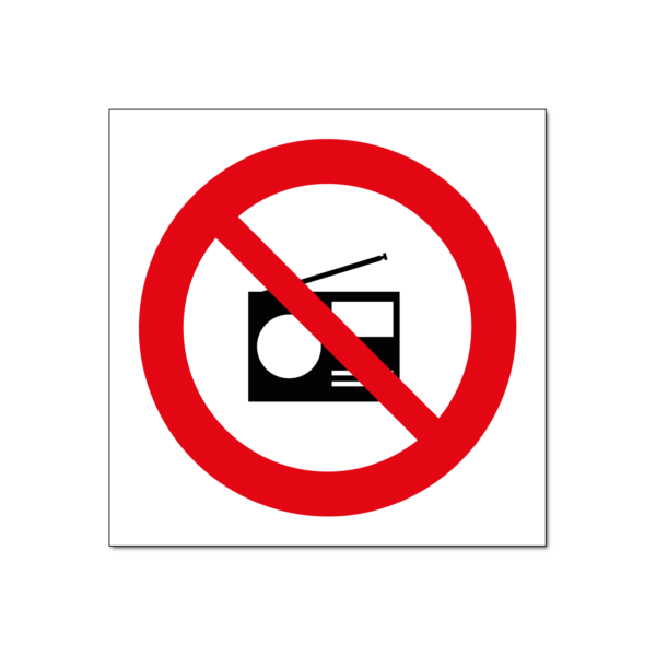 verboden voor radio's