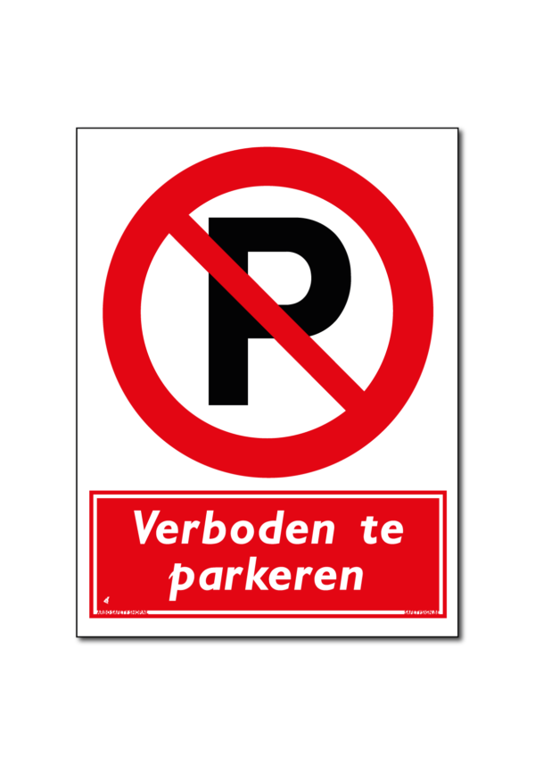 Verboden te parkeren pictogram
