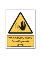 Waarschuwing WAARSCHUWING Doodlopende gang (DWA19)