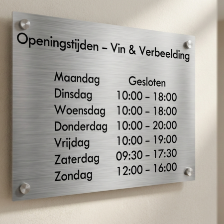 Welk Bedrijfsbord Past bij Jouw Onderneming? Wit of Metallook