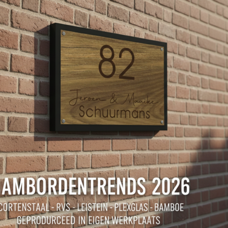 Naambordentrends voor 2026