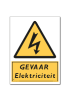 Waarschuwing GEVAAR Elektriciteit (DWA14)