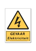 Waarschuwing GEVAAR Elektriciteit (DWA14)