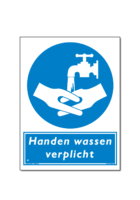 Gebod Handen wassen verplicht (DGE20)