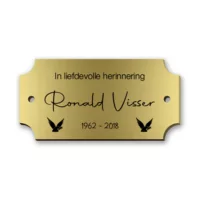 Messing gedenkplaat