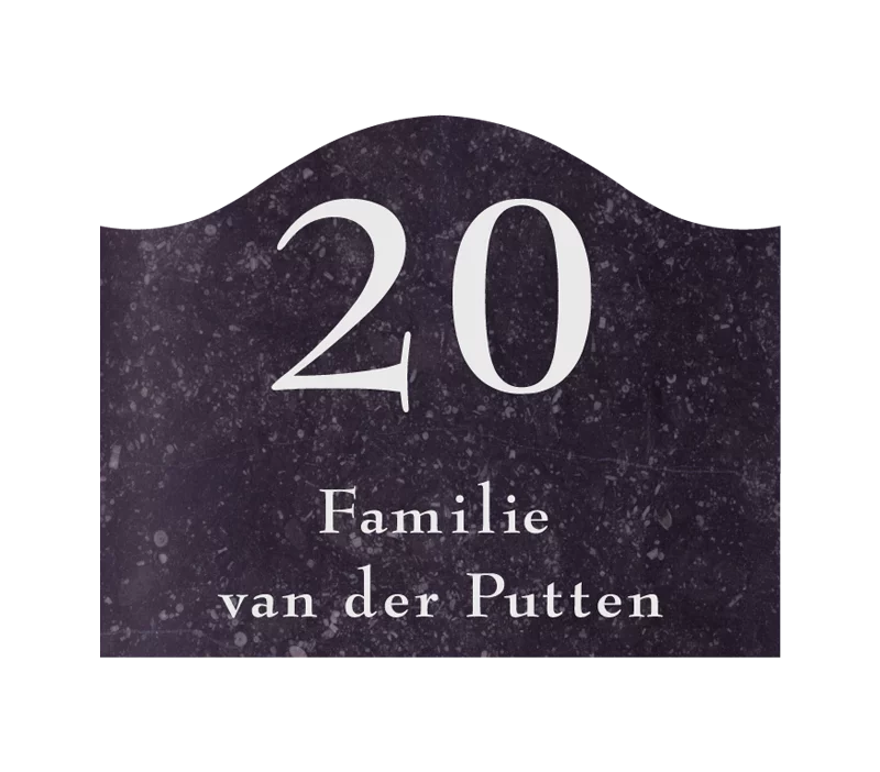 Naamborden van natuurproducten