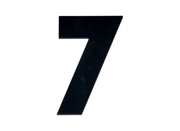 Huisnummer Basic blokletter bestellen zwart 100 mm. (art.2001)