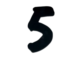 Zwarte huisnummers Basic schrijfletter 100 mm. (art.2003)