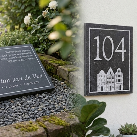 Belgisch Hardsteen Naambord of Gedenksteen: Luxe, Duurzaam en Tijdloos