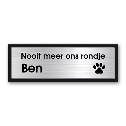RVS gedenkplaat