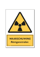 Waarschuwing WAARSCHUWING Röntgenstralen (DWA10)