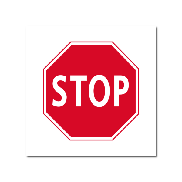 stop sticker