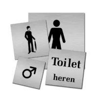 Deurbordje Toilet heren (TH01)