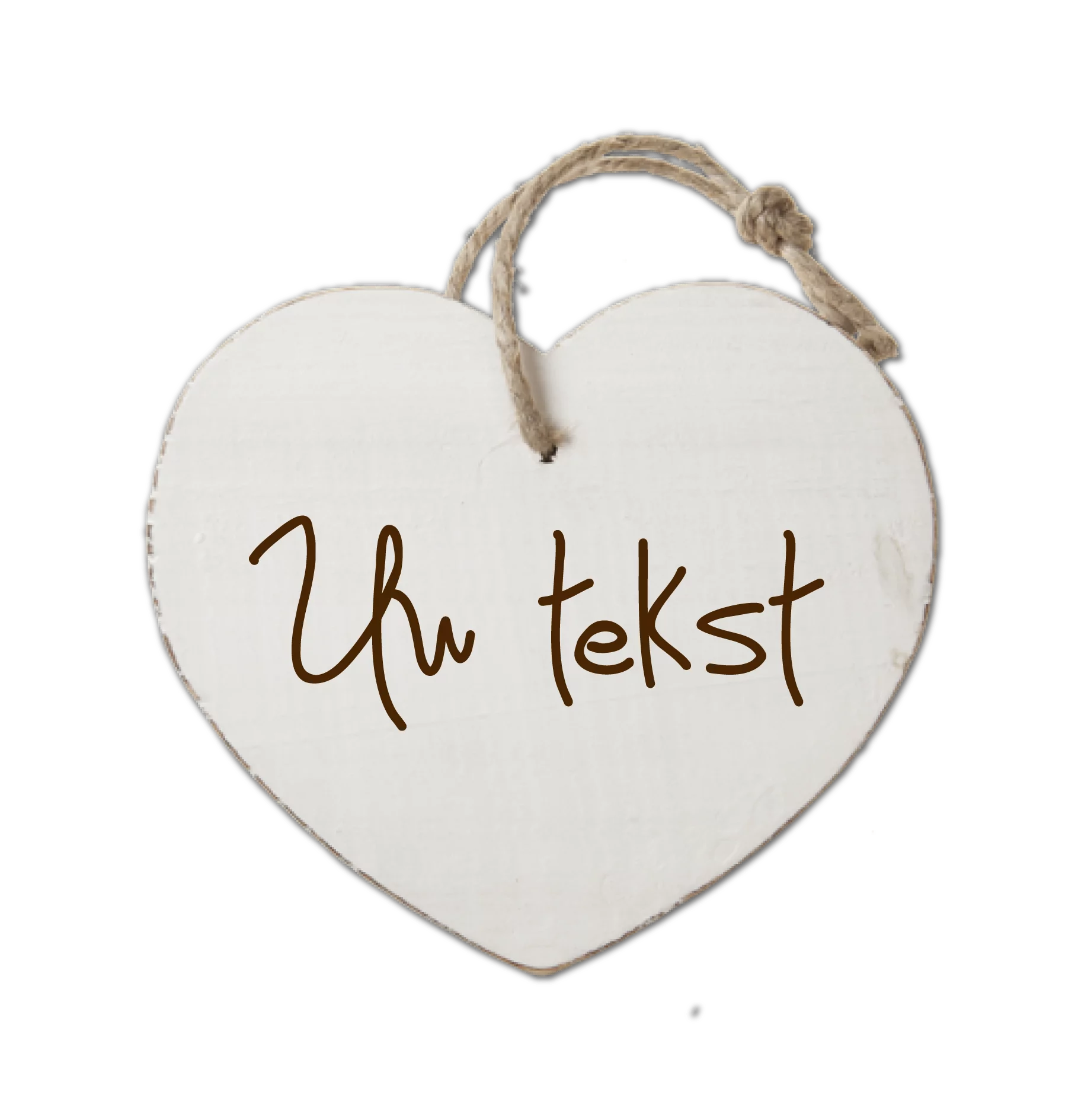 Houten Hartenwens Eigen tekst