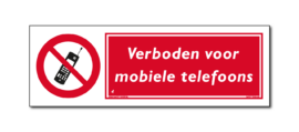 Verbod Verboden voor mobiele telefoons (DRO23)