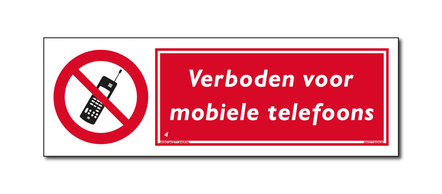 Verbod Verboden voor mobiele telefoons (DRO23)