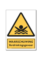 Waarschuwing WAARSCHUWING Verdrinkingsgevaar (DWA32)