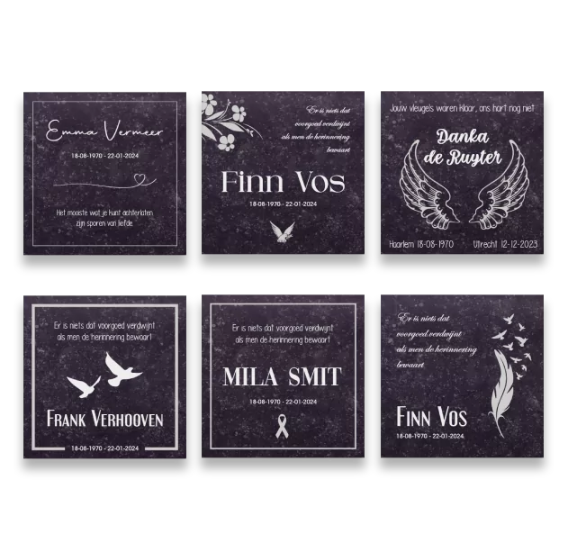 Gedenksteen Vierkant - Afbeelding 2