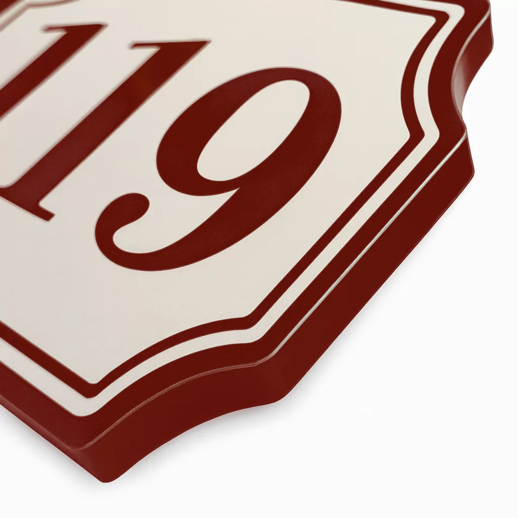 Retro look huisnummerbordje - 250x180 mm. (art. 545) - Afbeelding 5