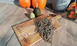 Borrelplank large rechthoekig Mangohout
