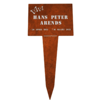 Gedenkplaat Cortenstaal