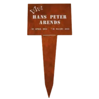 Gedenkplaat Cortenstaal