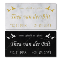 Gedenkplaat Marmer M
