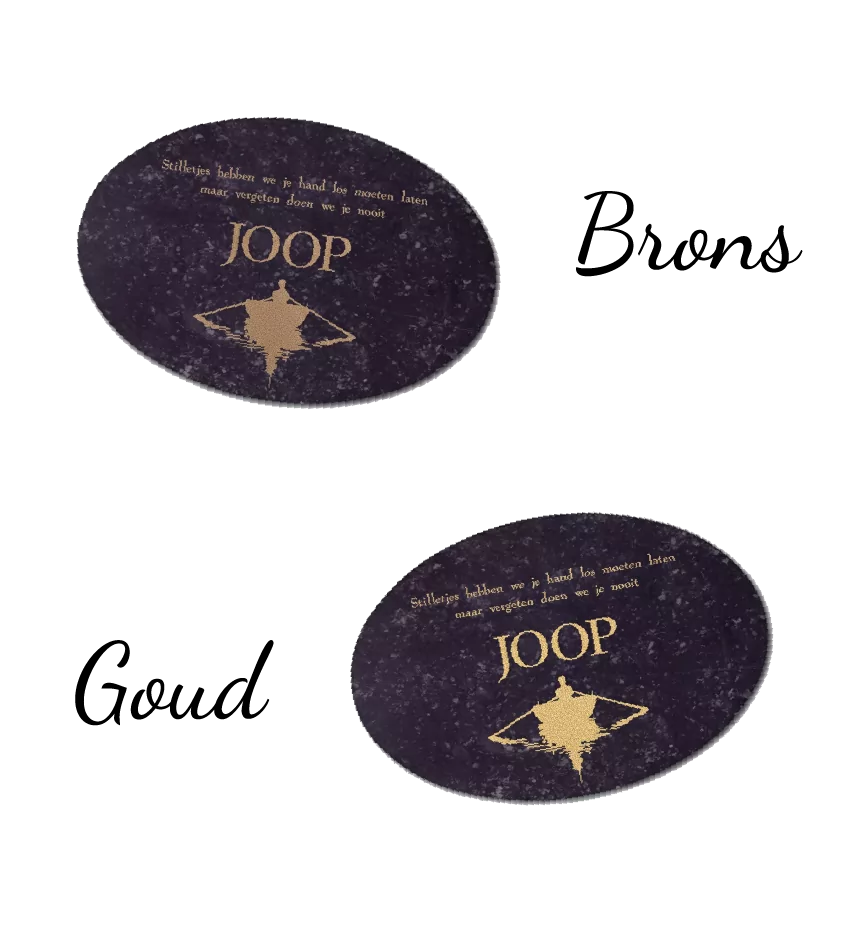 Gedenksteen Ovaal - Afbeelding 3